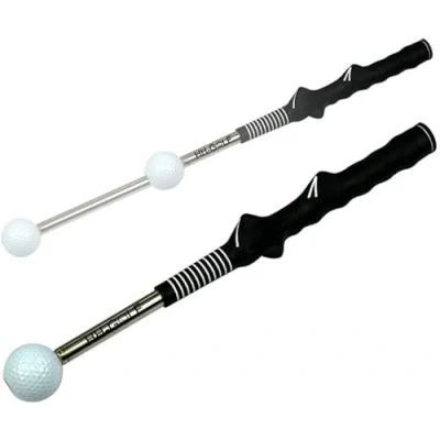 Image of HH Golf Rhythm Click Sound Telescopic Warm Up Swing Trainer, Correcting Gesturer Training Aid for Tempo Grip Strength Practice Stick