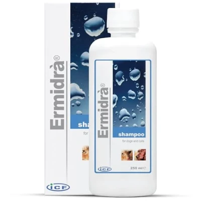 Image of ICF Ermidra Dog Shampoo For Itchy Skin Relief Detangle Brittle Fur Removes Bad Odours And Conditioner Pets With Sensitive