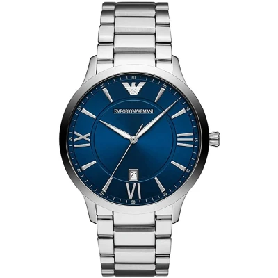 Image of Emporio Armani Giovanni Mens Silver Watch AR11227 Stainless Steel (archived) One Size