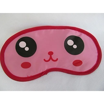 Image of Fat catz copy Quality kids adults novelty eye sleeping travel mask cover shade (pink happy face)