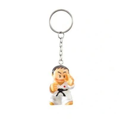 Image of Playwell Martial Arts Karate Figurine Man Key Chain (Rings) New