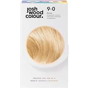 Image of Josh Wood Permanent Colour 9.0 (Blonde) Celebrity approved ammonia free Leaves hair super shiny and hydrated with 100% grey coverage Natural looking Vegan