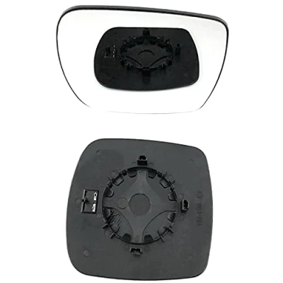 Image of Right Hand Side Door Mirror Glass with base Plate( heated) Compatible Renault Kangoo II Year 2008 To 2012