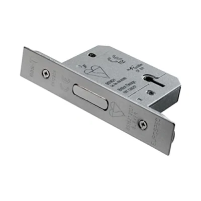 Image of Carlisle Brass LDB5525SSS EASI T 5 Lever Deadlock BS, Satin Stainless Steel, 2.5&quot; / 64mm