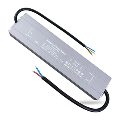 Image of REYLAX LED Driver Lighting Outdoor Transformer 24V 150W 6.25A, IP67 Waterproof Transformers, Constant Voltage Power Supply, AC to DC Low Light Adapter, for Garden Lamps and Shed