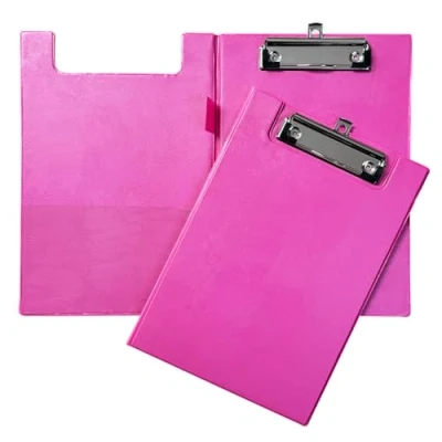 Image of A5 Pink Foldover Clipboard