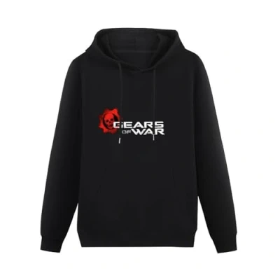 Image of LIYUEJIUBA Gear of War Men&#039;s Black Hooded Unisex Sweatshirt M