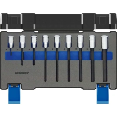 Image of Gedore Screwdriver bit socket set 1/2&quot; 9 pcs