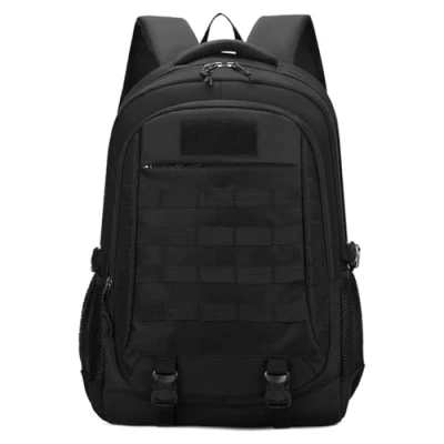 Image of Lawaia 45L Tactical Military Backpack Hiking Rucksack Survival Army Bags Large Rucking Outdoor Sports Packs Molle Gym Backpacks for Men Fishing Camping Motorcycle Traveling Mountaining Black