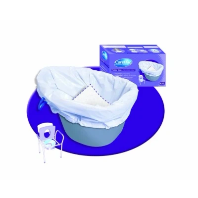Image of NRS Healthcare Carebag Disposable Commode Potty Liner Non Biodegradable Pack of 20
