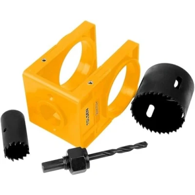 Image of Tolsen Door Lock Installation Kit Adjustable Wooden Fitting Tool Set for Installing Deadbolts and Locksets