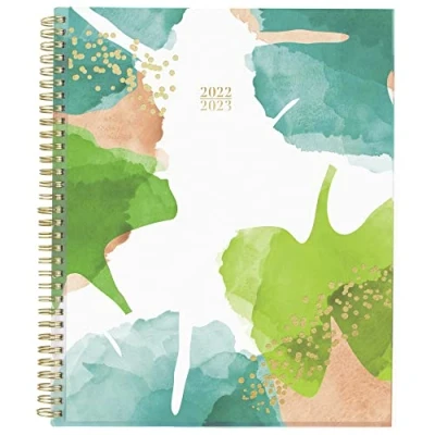 Image of Cambridge 2022 2023 Planner, Weekly &amp; Monthly Academic, 8 1/2&quot; x 11&quot;, Large, Customizable, WorkStyle, Oasis, Green (1617 901A)