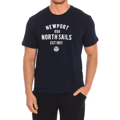 Image of North Sails Mens Short sleeve t shirt 9024010 man Blue Size X Large