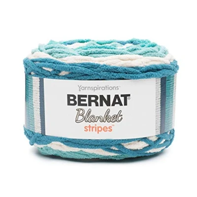 Image of Bernat Blanket Stripes 300G Teal Deal