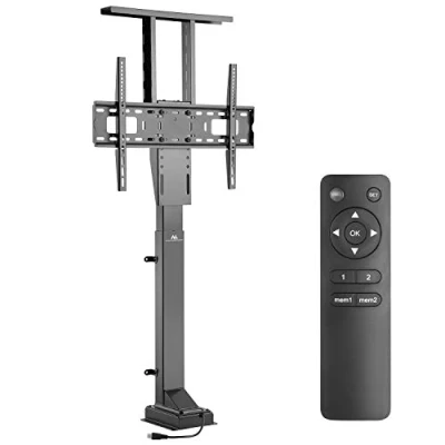 Image of Maclean MC 866 Electric TV Wall Mount Bracket Universal Adjustable 37&#039;&#039; 65&quot; Remote Control 50kg VESA,Black