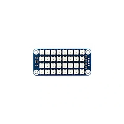 Image of Waveshare Full True Color RGB LED HAT 4 x 8 Shield Colorful Display Expansion Board Moudle Supports any revision of Raspberry Pi/Raspberry Pi