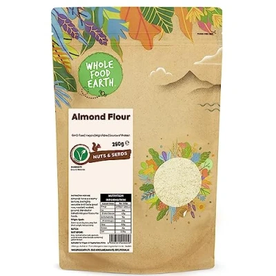 Image of Wholefood Earth Almonds Flour 250 g GMO Free High Fibre Source of Protein
