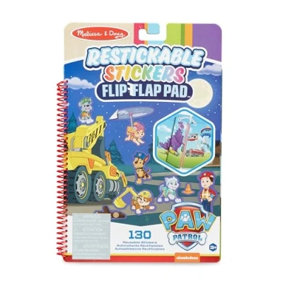 Image of Melissa &amp; Doug PAW Patrol Reusable Stickers Ultimate Rescue Activity Pad Sticker Book 3+ Gift for Boy or Girl