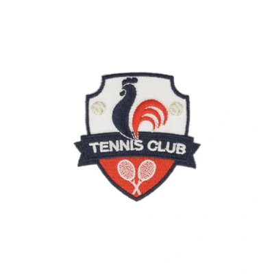 Image of mdc Iron On Patch Tennis Club Crest 5 x 6 cm