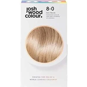 Image of Josh Wood Permanent Colour 8.0 (Dark Blonde) Celebrity approved ammonia free Leaves hair super shiny and hydrated with 100% grey coverage Natural looking Vegan