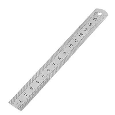 Image of 15cm 6 Inch Stainless Metal Straight Ruler Measuring Tool