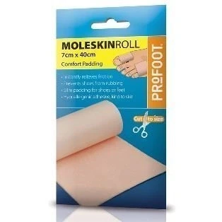 Image of ProFoot Moleskin Roll Instant Protection For The Foot From Rubbing Footcare New Pack Of 1 by