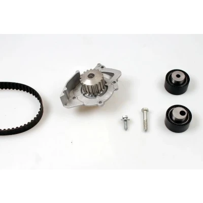 Image of 30725831, 30788221, 31460184, 8653806 Water Pump + Timing Belt Kit HEPU PK08013 146 25,4mm PEUGEOT: 406 Coupe, Saloon, 807 MPV, CITROËN: C8 II