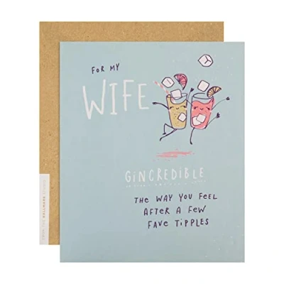 Image of Hallmark Birthday Card for Wife Fun Illustrated Studio Design