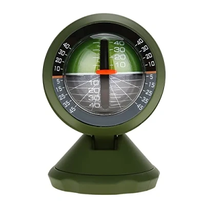Image of Car Inclinometer Level, Tilt Gauge Indicator Clinometer Dashboard Compass High Sensitivity Gradient Balancer Vehicle Slope Meter Road Safety Instrument Motorcycle Lean Angle Motorhome