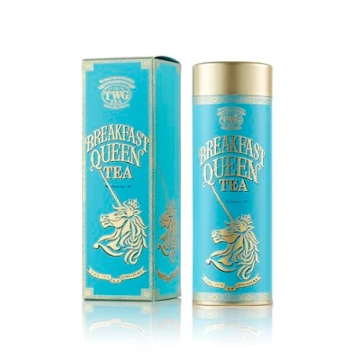 Image of TWG Tea Breakfast Queen Loose Leaf Green Rose Petals Haute Couture Tin, 100g Gift Set