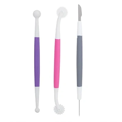 Image of Cake Carving Tool, Decorating Tools Cutter for Fondant 3pcs Sculpting Modeling