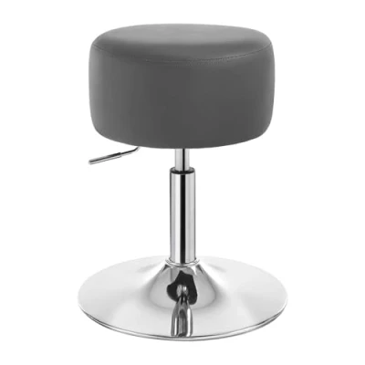 Image of WOLTU Breakfast Kitchen Counter Bar Stool Chair Faux Leather Seat Adjustable Barstool Grey Dressing