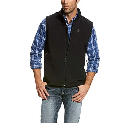 Image of ARIAT Men&#039;s Vernon 2.0 Softshell Vest, Black, XXL