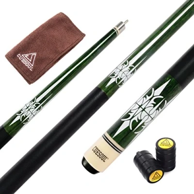 Image of CUESOUL 58 Inch Pool Cue with 13mm Tips Cleaning Towel &amp; Joint Protector (CSPC035)
