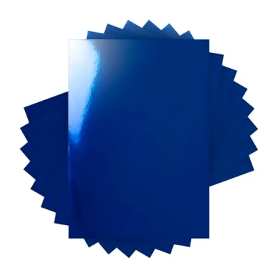 Image of Craft Perfect Mirror Card High Gloss Imperial Blue 250 GSM A4 (20 Sheets)