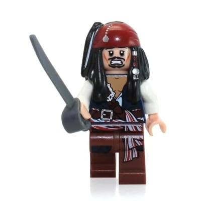 Image of Lego Pirates of the Caribbean: Jack Sparrow Minifigure