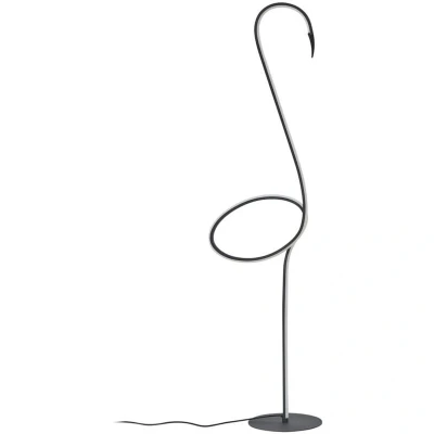 Image of Lindby LED floor lamp Pajaro, 130 cm, black, CCT, dimmable
