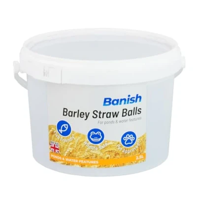 Image of Banish Barley Straw Extract Balls 2.5L Pond Water Treatment Blanketweed Algae