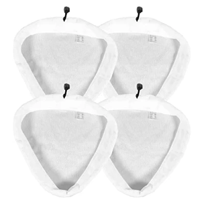 Image of SPARES2GO Microfibre Cloth Cover Pads for Vileda Hot Spray and Vida Steam Cleaner Mop (Pack of 4)