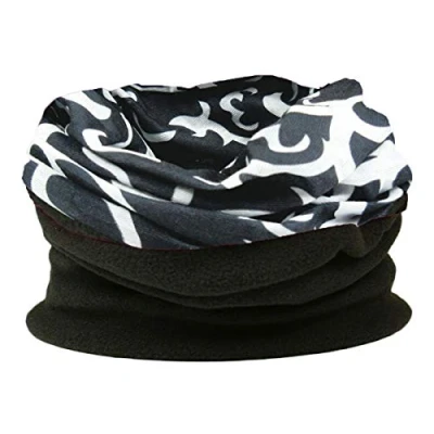 Image of Multifunctional snood for men. Scarf, hat, neck warmer, hood, balaclava with fleece section