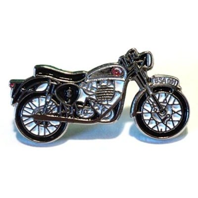 Image of BSA Goldstar Classic 1960&#039;s Biker Rocker Metal Motorcycle Enamel Badge