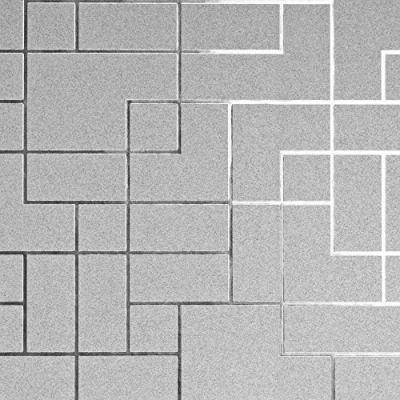Image of Metallic Foil Square Geometric Wallpaper Grey Silver Shine Fine Decor Platinum from YöL
