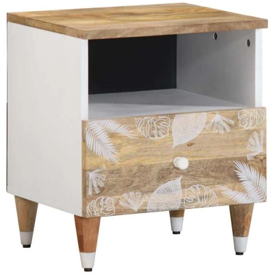Image of vidaXL Bedside Cabinet 40x33x46 cm Solid Wood Mango