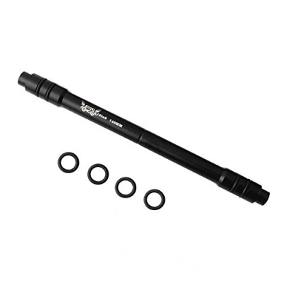 Image of VOANZO Black Aluminum Alloy Conversion Skewer Adapter 12mm Front Thru Axle to 9mm Quick Release Mountain Bike Hub 148mm