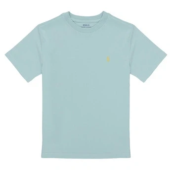 Image of Polo Ralph Lauren Cotton Jersey Crewneck TEE Basic Tshirt for kids, Size: 8y, Parakeet