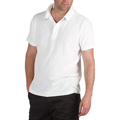 Image of BKS Mens Active Pique Polo T Shirt Size S to 4XL Sports Work Leisure (X Large, White)