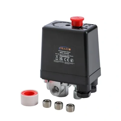 Image of ORAZIO Air Compressor Pressure Control Switch 1/4&quot; 3 Port Sigle Phase 220V with Screws for Pump Valve 214124