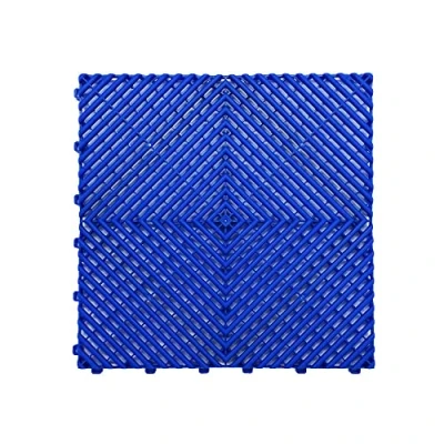 Image of Nicoman Durable Garage Saunas Marquee Hot Tub Outdoor Camping Floor Tile Drainage Channels, Heavy Duty Blue (9 TILES)