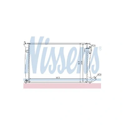 Image of 133043, 1331PV, 1331Z6, 1331Z7 Engine radiator NISSENS 61298 CITROËN: Xantia Hatchback