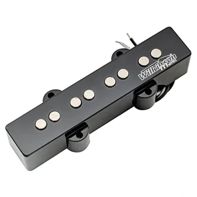 Image of Wilkinson WOJB Vari Gauss Ceramic 4 String Jazz Bass Neck Pickup for JB Style Electric Bass, Black
